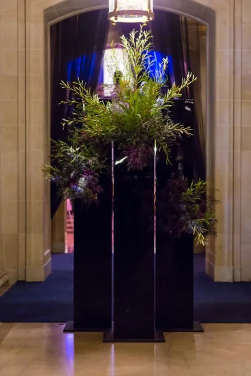 Black Acrylic Columns