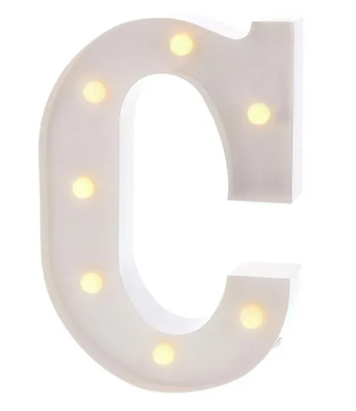 White Metal Marquee Letter 