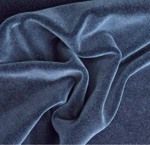 Elizabeth Soft Blue Velvet Linen
