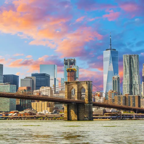 Graphic New York Brooklyn Bridge (8' x 8')