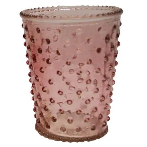 Hobnail Votive - Pink