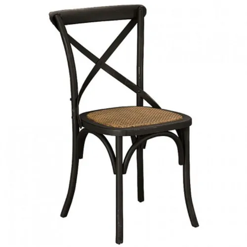 Crossback Chair - Rustic Black
