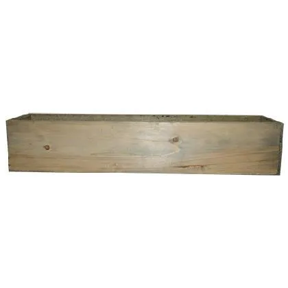 Wood Natural Rectangle Container