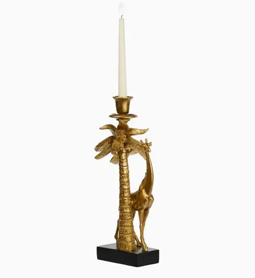 Giraffe/Palm Tree Candle Holder