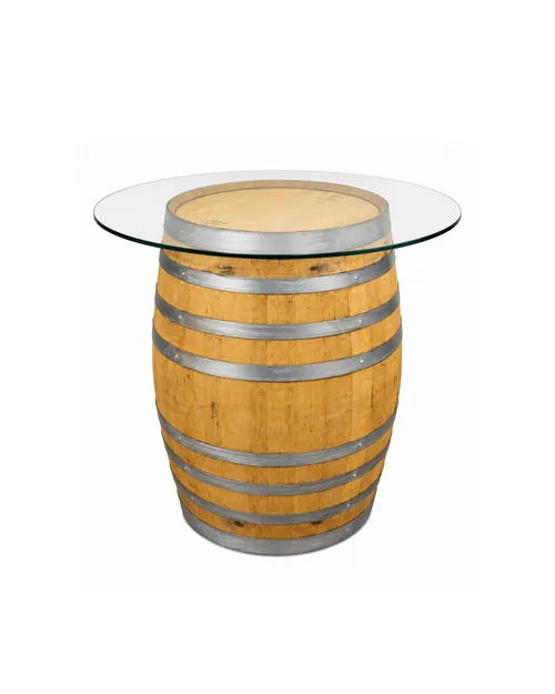 Barrel Highboy Glass Top