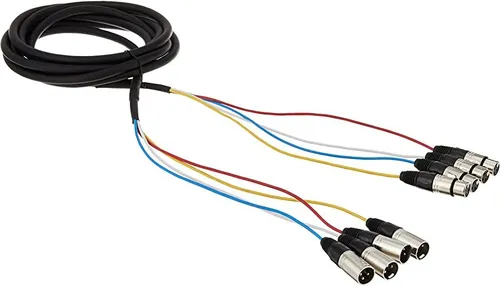 4-Channel XLR Male to XLR Female 