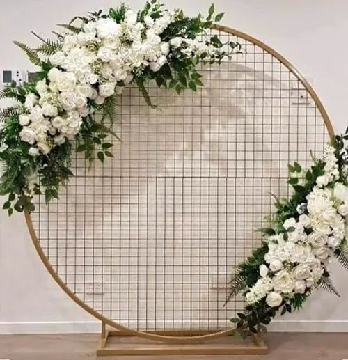 Round Mesh Backdrop 2m - Golden