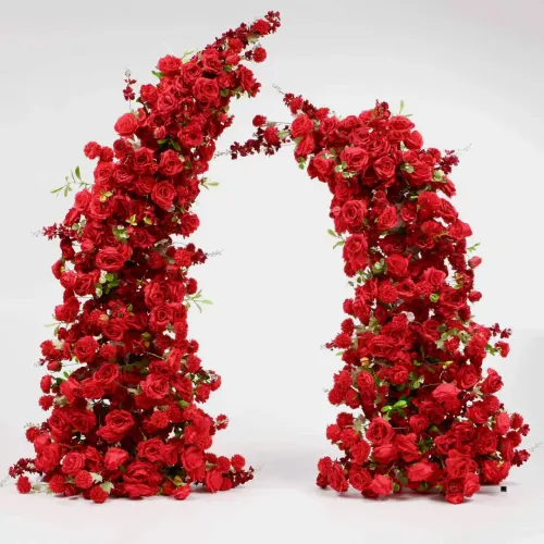 Arch Flowers & Stand - Red