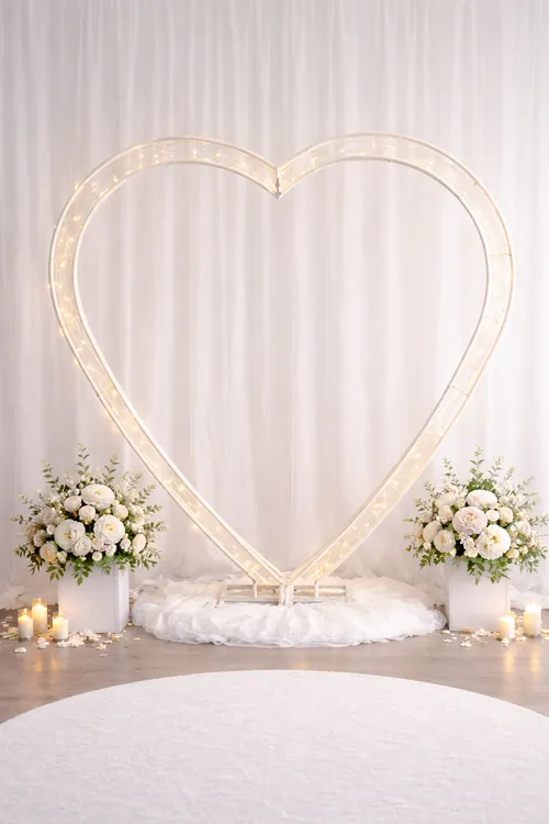 Heart/Love shaped backdrop 2m