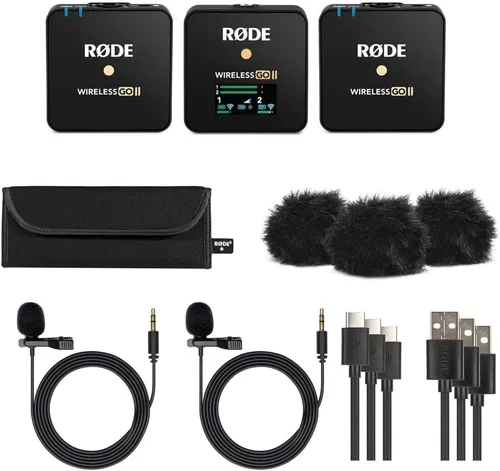 Rode Wireless Go II + 2x Lav Mics.