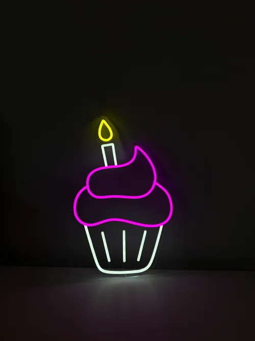 LED Neon Licht Cupcake