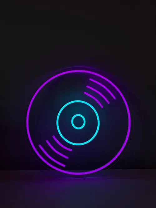 LED Neon Vinyl Plaat