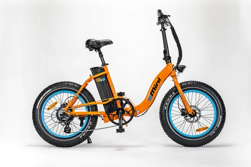 eMini Low GT40 - Orange m. cyan blå fælge