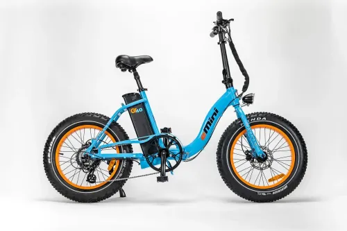 eMini Low GT40 - Racing blå m. orange fælge 250W - Motor Racing blå m. orange fælge