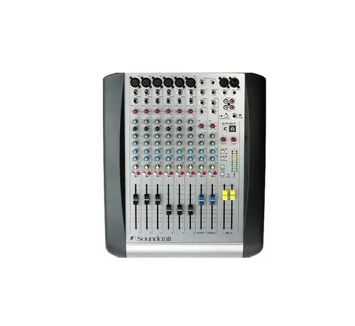 Helipult Soundcraft E6 (6mono-2 stereo sisendit)
