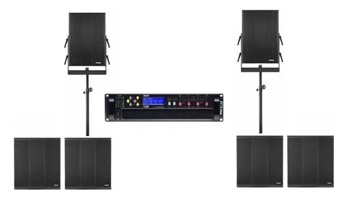 Kõlarisüsteem NOVA 2x Maxline M5 Array + 4x LEX 18