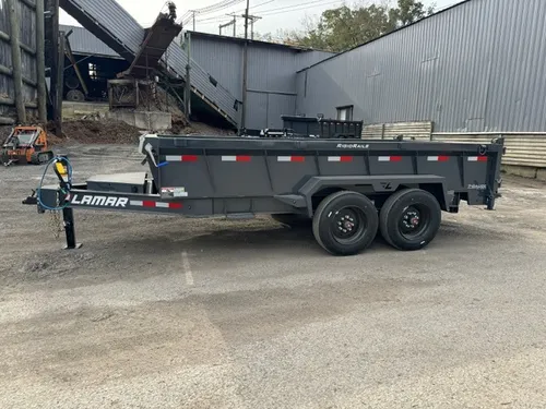 14k Dump Trailer 7x14 2ft sides