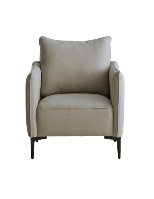 Gray Upholstered Accent Chair