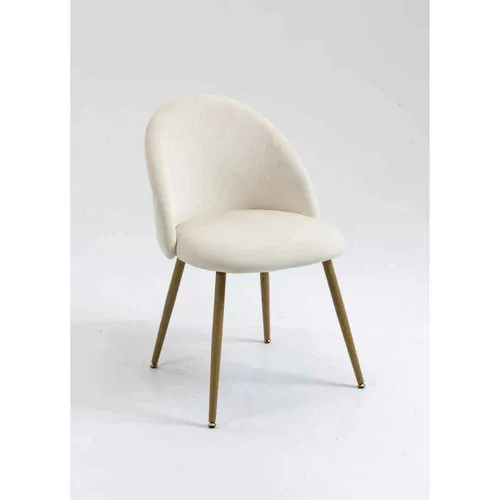 (SINGLE) Cream Velvet Dining or Desk Chair