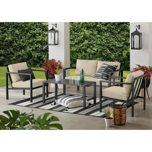 Beige Outdoor Seating Set