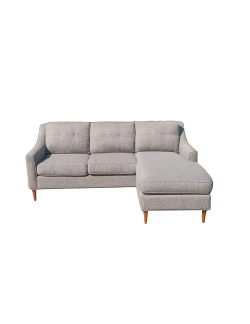Charcoal 3 Seater Sofa with Reversible Ottoman