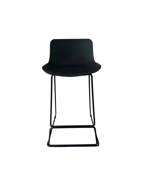 Black Short Back Barstool - Counter Height