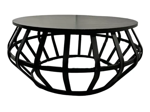 Black Round Cage Coffee Table