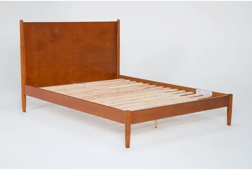 Mid Century Wood Bed - 5th Street Queen