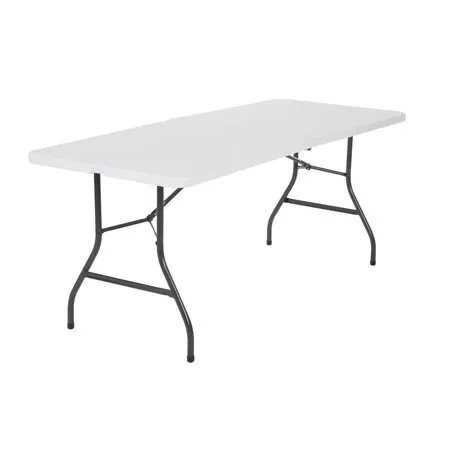  6 ft Rectangle table Capacity: 6-8 people