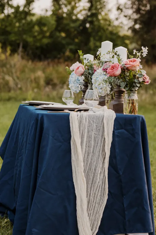 Square Navy Tabletopper