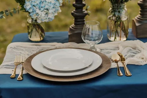 Square Navy Tabletopper