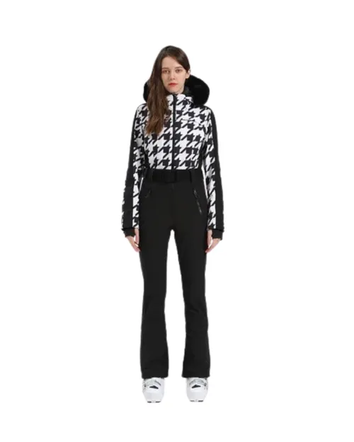 GSOU SNOW <br> Ski Suit Faux Fur L/XL <br> RRP $970