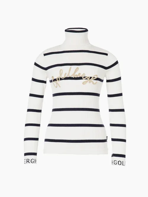 GOLDBERGH <br> WHITE KNIT SWEATER M <br> RRP $620