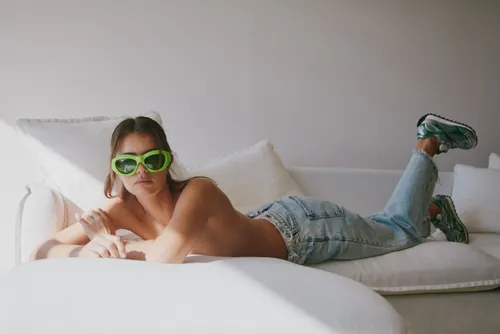 LimeGreen Bottega Sunglasses