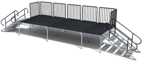 1FT-3FT HIGH STAGING (RAILS,STEPS,SKIRTING EXTRA)