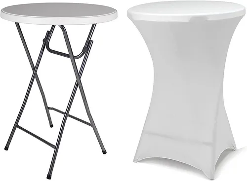 31.5 INCH ROUND 43.5 INCH HEIGHT COCKTAIL TABLE