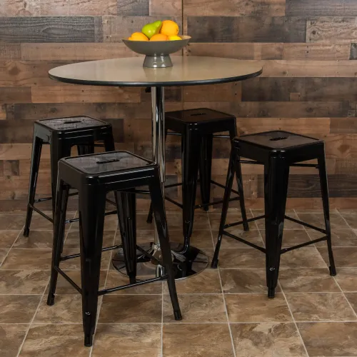 METAL BAR STOOLS (30 INCHES TALL / 225 MAX WEIGHT)