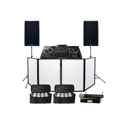 Budget DJ + Mics + Lighting Package 