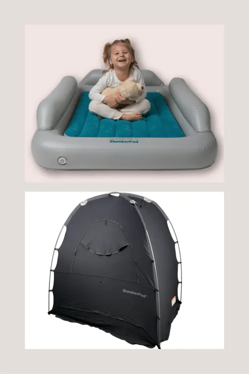 SlumberTot Inflatable Bed & SlumberPod 3.0 w/Fan Bundle