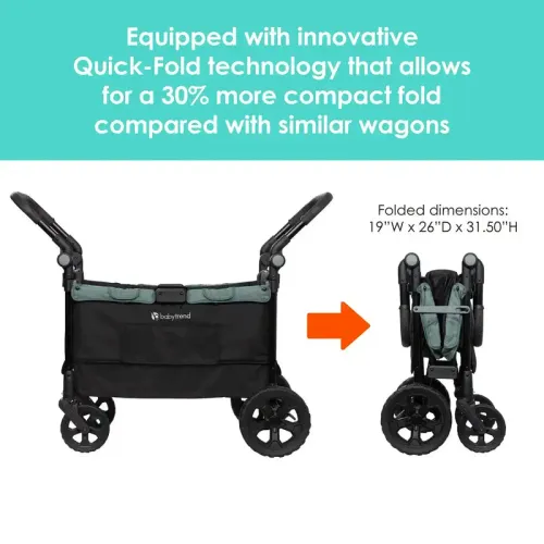 BABY TREND Quest PLUS 3-in-1 Stroller Wagon 