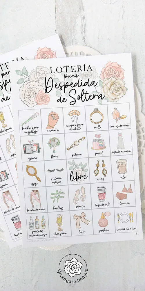 Loteria despedida de soltera 