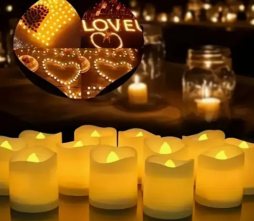 20 Velas Electrónicas LED