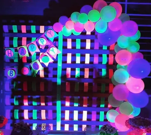100 Globos Neón 