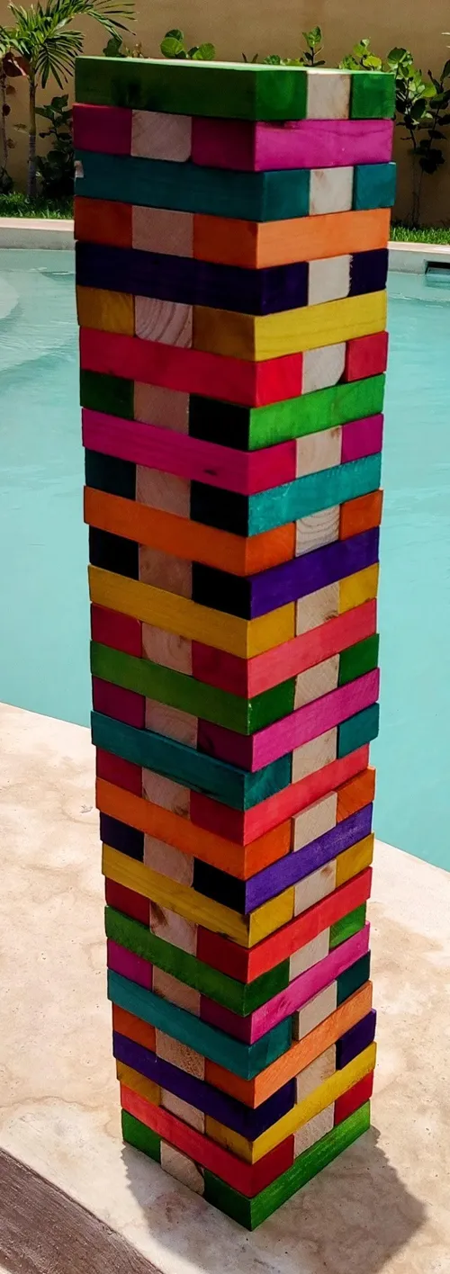 JENGA GIGANTE DE COLORES