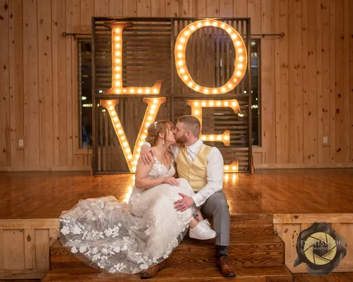 Rusty Love Marquee in Crates