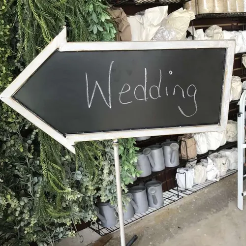 Double Sided Arrow Chalkboard 2ft wide 4 foot Tall