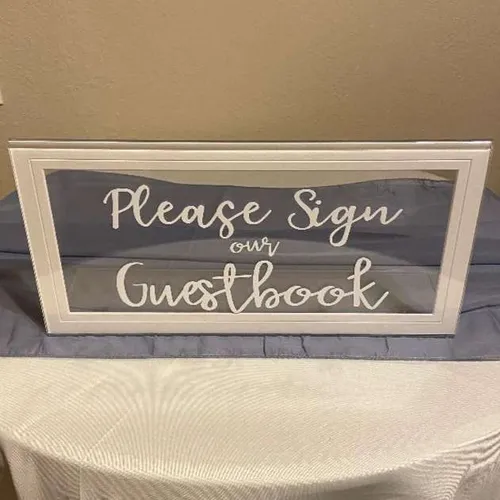 Sign Matted Acrylic Please Sign our Guestbook