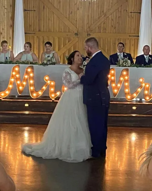 Mr & Mrs Large Marquee Sign