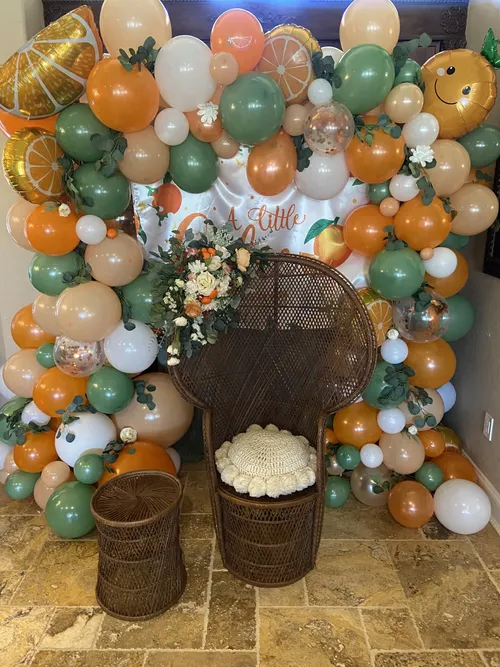 Wicker Peacock Chair with cushiion  and Ottoman