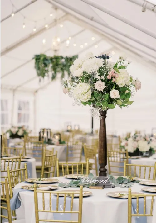Centerpiece Risers made from Antique Table Legs!